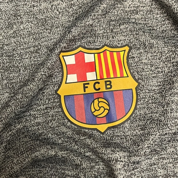 NWT FC Barcelona Athletic 1/4 Zip Sweatshirt - Picture 3 of 6